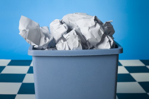 Professional waste clearance service in action
